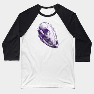 Fox Skull (Asexual Pride) Baseball T-Shirt